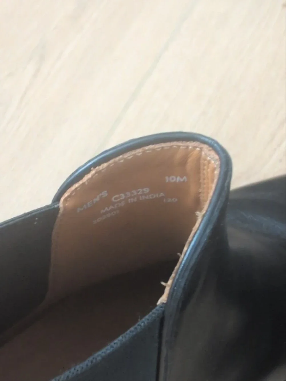 Cole Haan Black Leather Chukka Boots with Tan Lining
